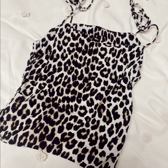 h&m cheetah print tank size xs - Picture 1 of 2
